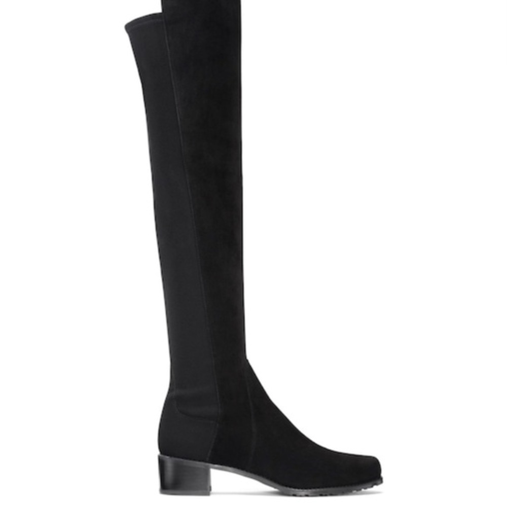 STUART WEITZMAN RESERVE 5050 SZ 7 BLACK SUEDE